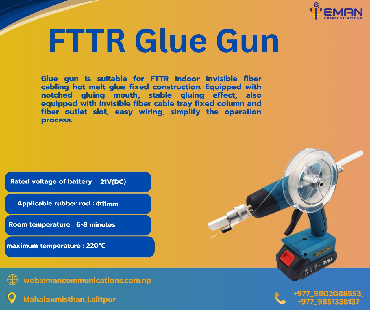 FTTR Glue Gun in Nepal