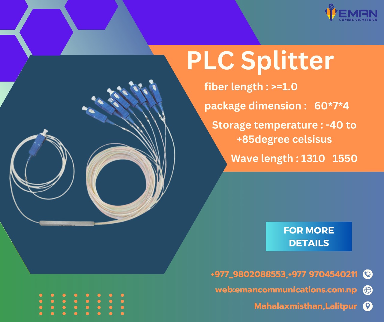 Fiber Optic Splitter price in Nepal