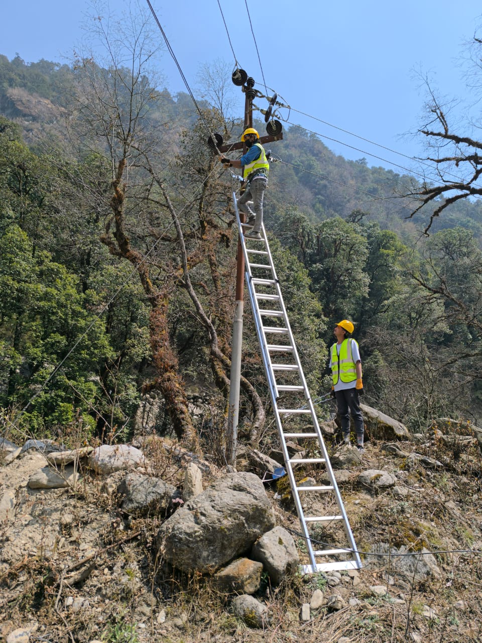 Fiber Cable Installation in Remote Regions of Nepal